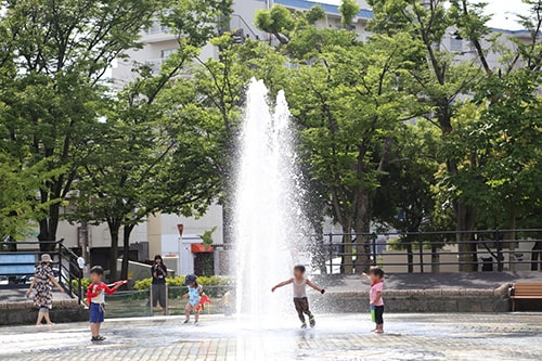 画像：夏季限定の噴水