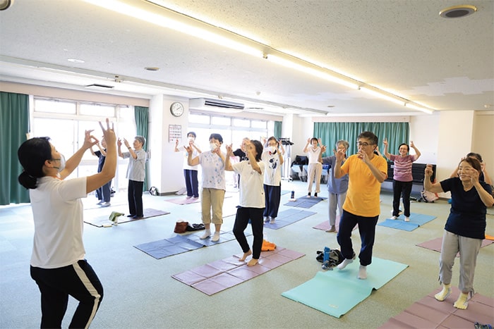 画像：体操の様子