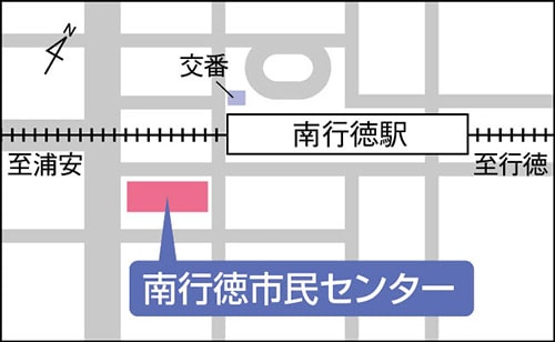 イラスト地図:南行徳市民センター