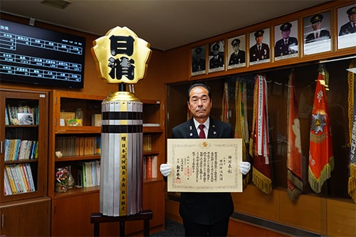 画像：市川市消防団が日本消防協会特別表彰「まとい」受賞（3月）