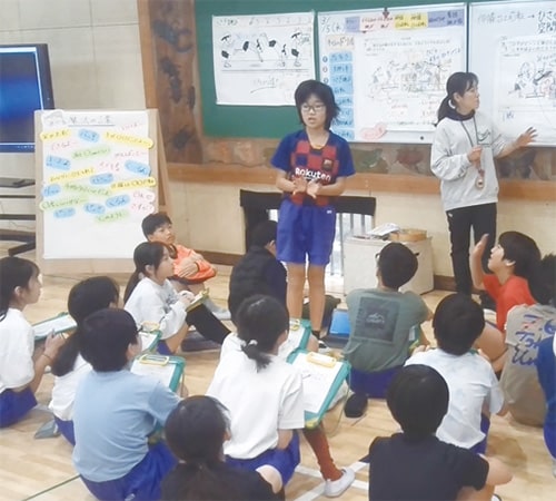 画像:探究的な学習の授業風景