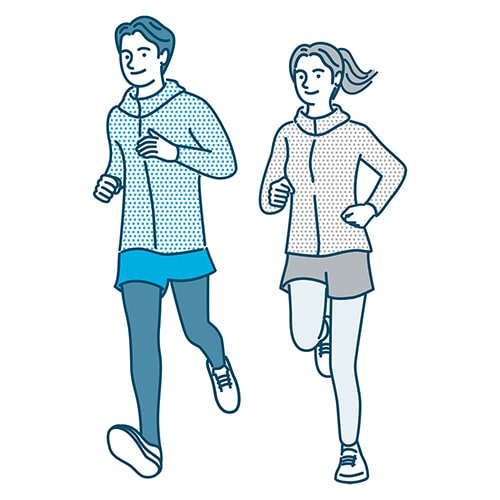 イラスト：「市民元旦マラソン事前ランニングセミナー｣の参加者募集