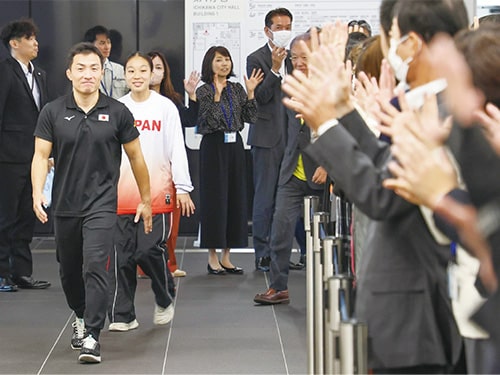 画像：来庁時の様子