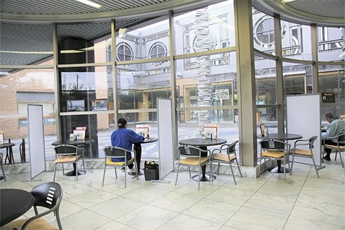 画像：開放感あふれる店内