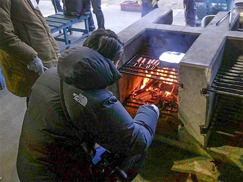 画像：好きなものを焼いて食べましょう