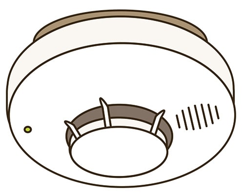 イラスト：火災警報器の給付