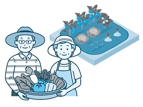 イラスト：市民農園利用者募集