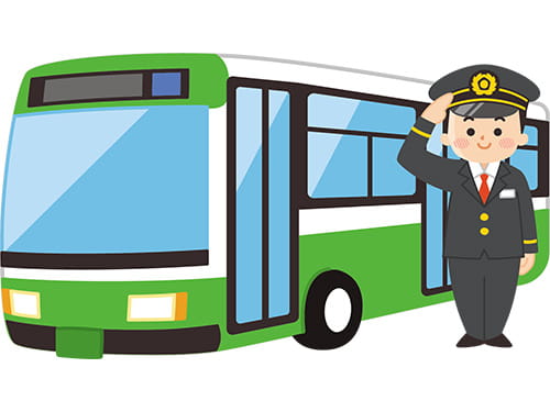 イラスト：バス・タクシー乗務員募集説明会