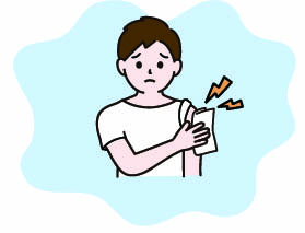 接種後に痛みや不快感がある場合には、清潔なタオルを冷水でぬらし、接種部位にあてて冷やしてください。