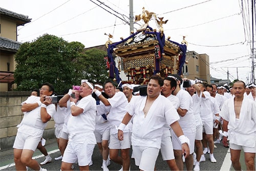 画像：上妙典の祭礼