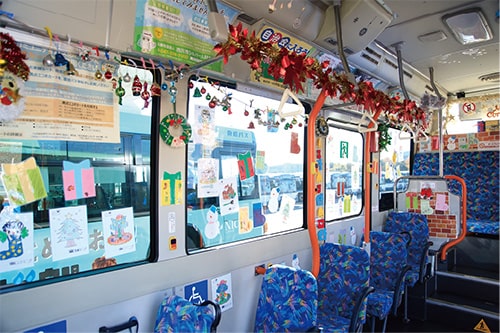 画像：昨年の車内の様子