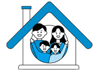 外出の自粛の画像