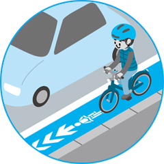 自転車道がありますの画像
