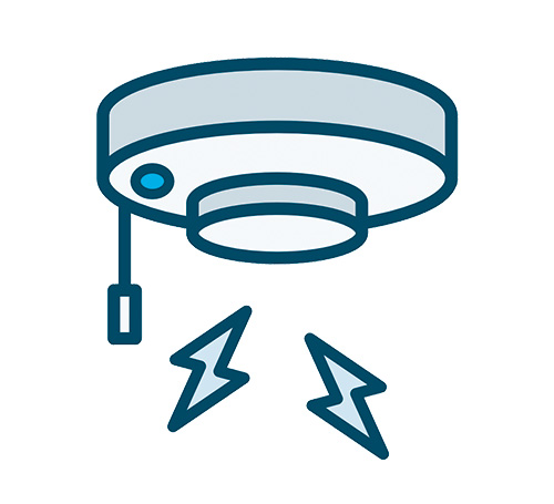 イラスト：火災警報器の給付