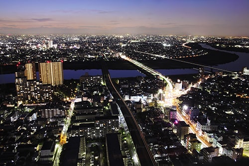 画像：アイ・リンクタウン展望施設からの眺め2