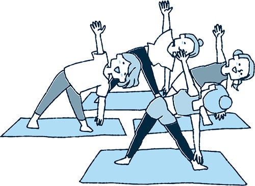 イラスト：健康スポーツ教室参加者募集