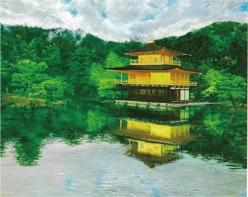 画像:大場再生《a pond(Kinkakuji)》
