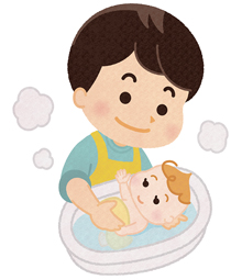 沐浴（もくよく）の画像