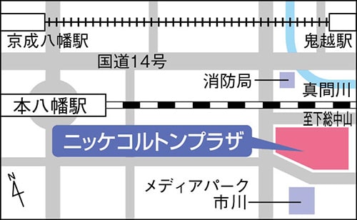イラスト地図：ニッケコルトンプラザ