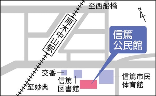 イラスト地図：信篤公民館