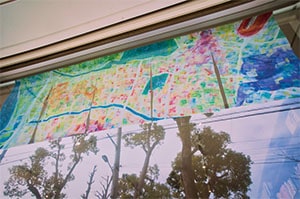 昨年の様子。今年は昨年よりも多い暖簾のほか、立体アートが楽しめますの画像2