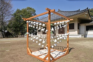 昨年の様子。今年は昨年よりも多い暖簾のほか、立体アートが楽しめますの画像4