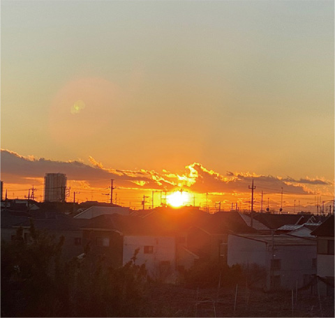 【Instagram】写真は初日の出…ではなく、初夕日［1月1日］の画像