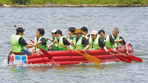 画像：Eボートレースの様子