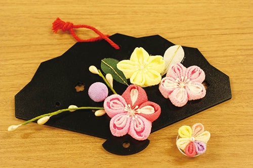 画像：桜つまみ細工体験会