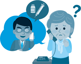 新型コロナワクチンに便乗した詐欺にご注意をの画像