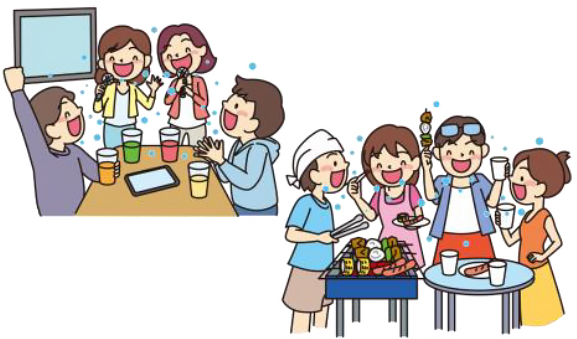 場面[3] マスクなしでの会話の画像