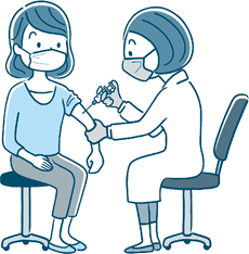 新型コロナワクチン接種のお知らせの画像