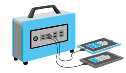 ポータブル蓄電池の画像
