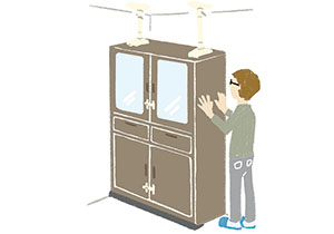 家具の転倒を防ぎましょうの画像