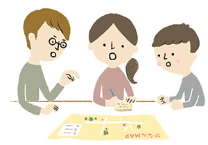 安否確認方法を話し合いましょうの画像