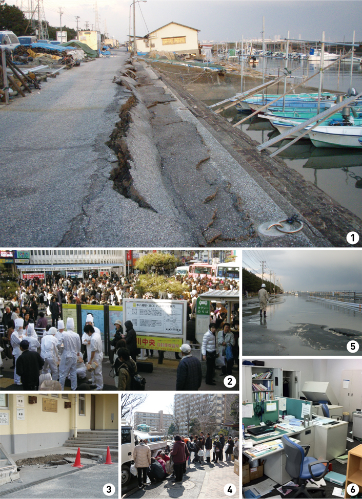 3.11当時の市内の被害状況の画像