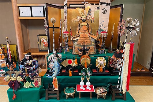 画像：五月人形展の画像