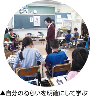 自分のねらいを明確にして学ぶ