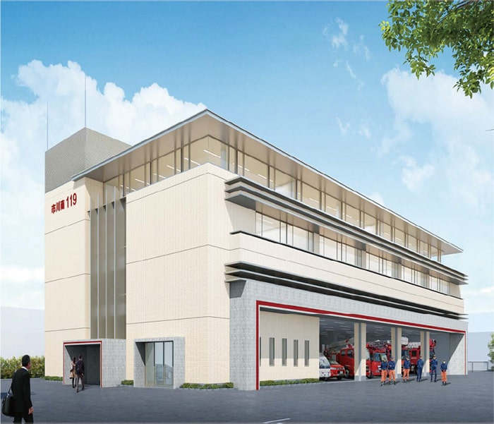 イラスト：南消防署 建て替えイメージ