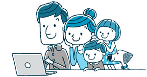 手続きは自宅からオンラインでの画像