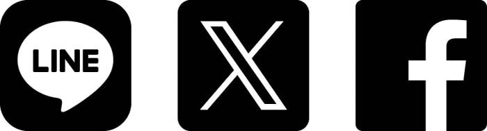 アイコン：市公式SNS（LINE,X,Facebook）