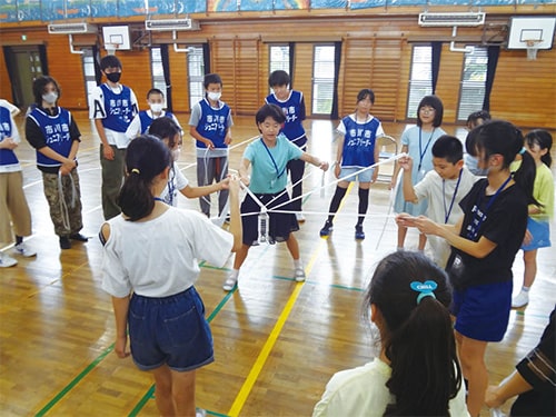 画像：体育館でのゲームの様子