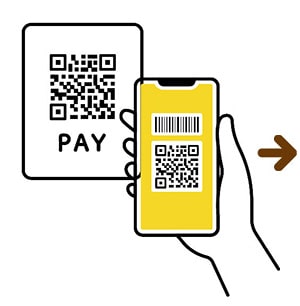 イラスト：2次元コードを読み取るの画像1