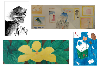 「アート・アート・アート」中学生作成のポスター 「アート・アート・アート」中学生作成のポスター