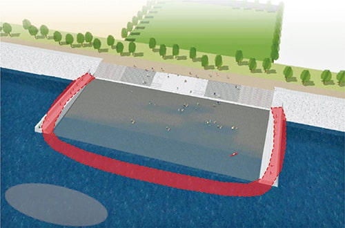 イラスト：干潟の再生