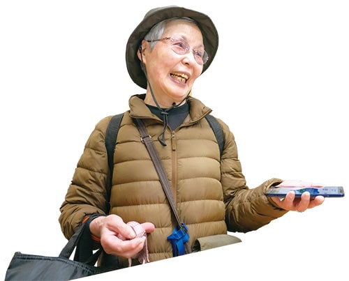 顔画像：角谷さん（83歳）