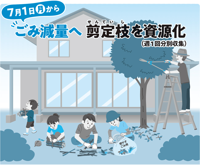 7月1日（月曜日）からごみ減量へ剪定枝（せんていし）を資源化（週1回分別収集）の画像