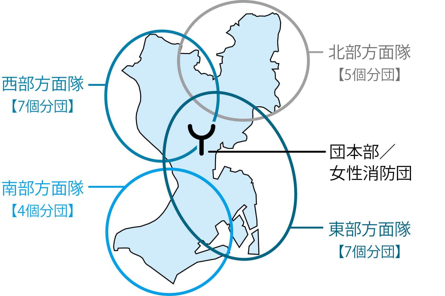 イラスト地図：消防団とは