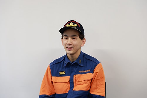 顔画像：保育園勤務の福山さん（第3分団）