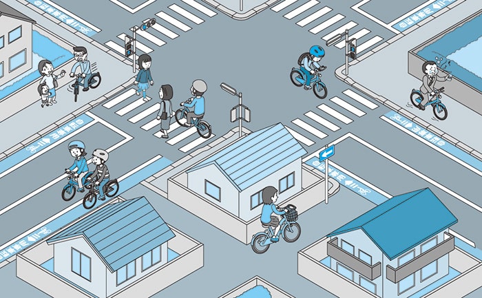 見直そう、自転車の乗り方の画像